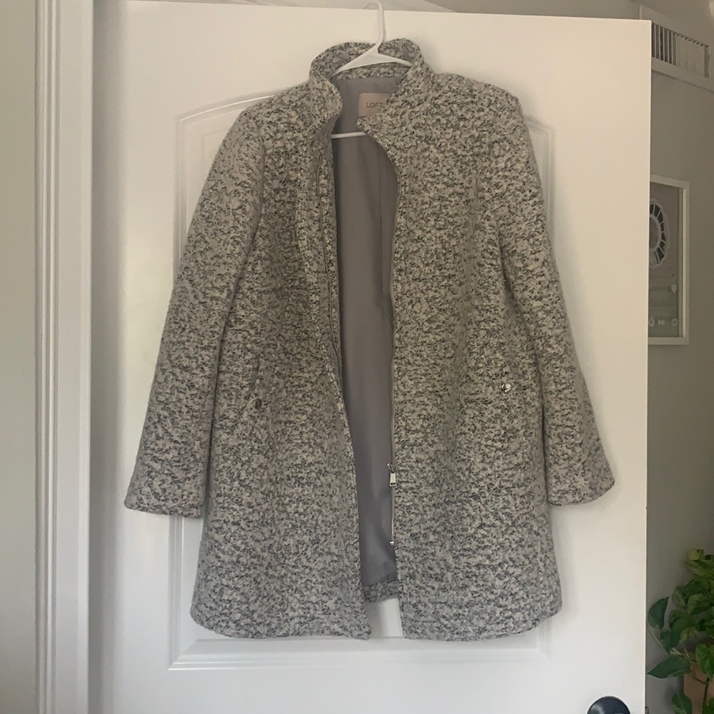 Heather grey LOFT Winter dress coat